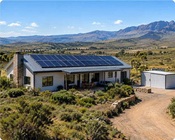 Solar-Powered Home in Mountain Valley
